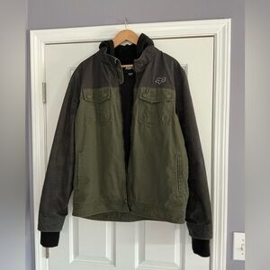 Fox Racing Straightaway Utility Fleece Lined Hooded  Jacket L